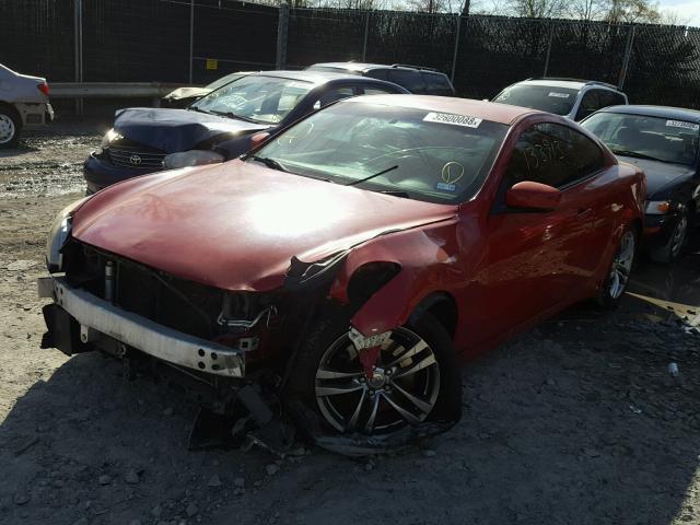 JNKCV64E08M106944 - 2008 INFINITI G37 BASE RED photo 2