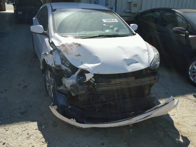 KMHDH6AE1DU001689 - 2013 HYUNDAI ELANTRA CO WHITE photo 9