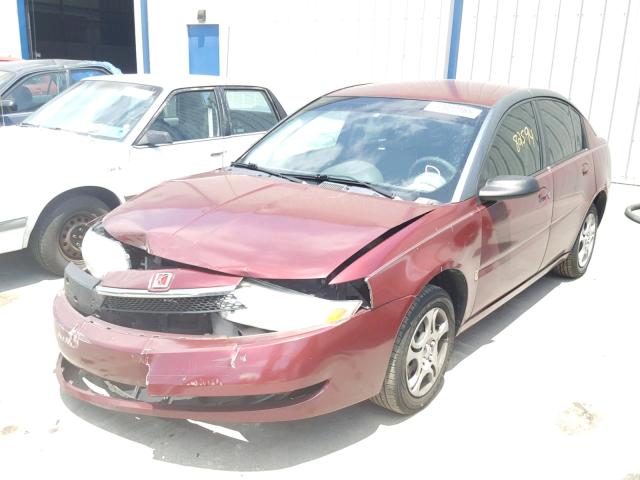 1G8AJ52F13Z154565 - 2003 SATURN ION LEVEL BURGUNDY photo 2