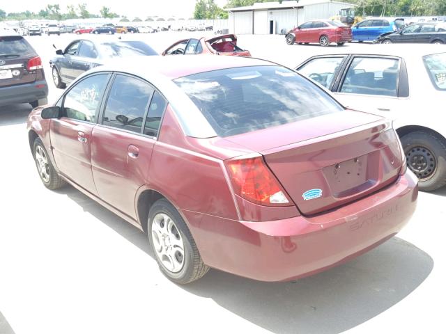 1G8AJ52F13Z154565 - 2003 SATURN ION LEVEL BURGUNDY photo 3