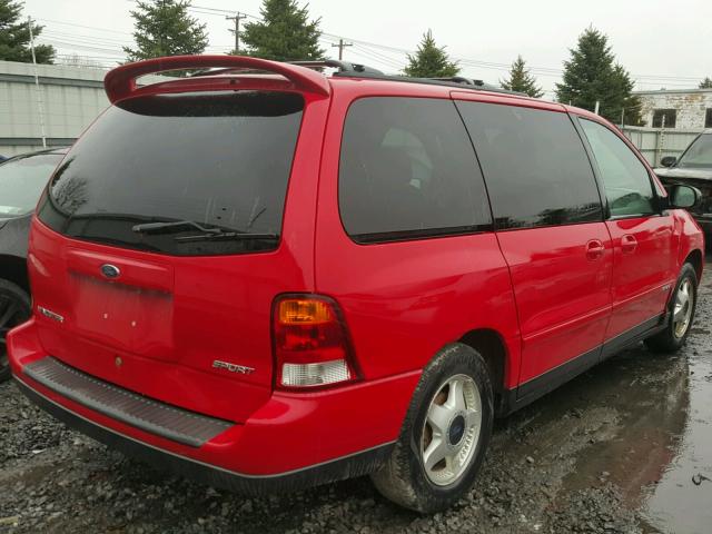 2F3ZA57413BB43242 - 2003 FORD WINDSTAR S RED photo 4