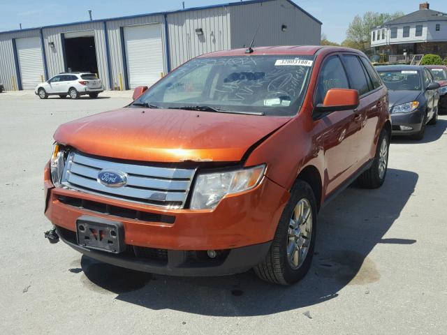 2FMDK49C67BB42907 - 2007 FORD EDGE SEL P ORANGE photo 2