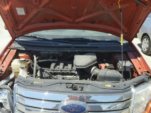 2FMDK49C67BB42907 - 2007 FORD EDGE SEL P ORANGE photo 7