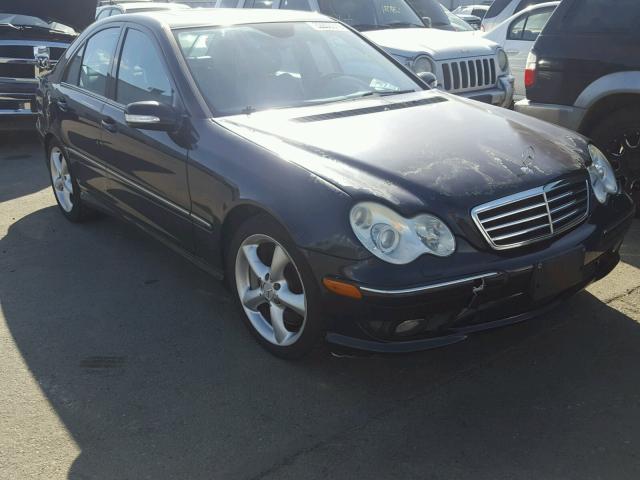 WDBRF56H86F733188 - 2006 MERCEDES-BENZ C 350 BLUE photo 1