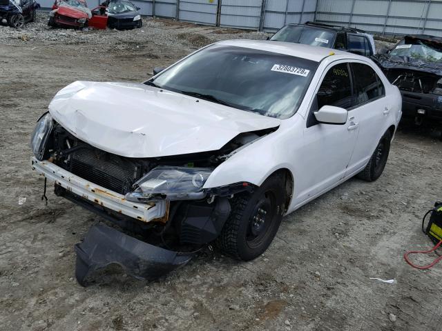 3FADP0L37AR270921 - 2010 FORD FUSION HYB WHITE photo 2