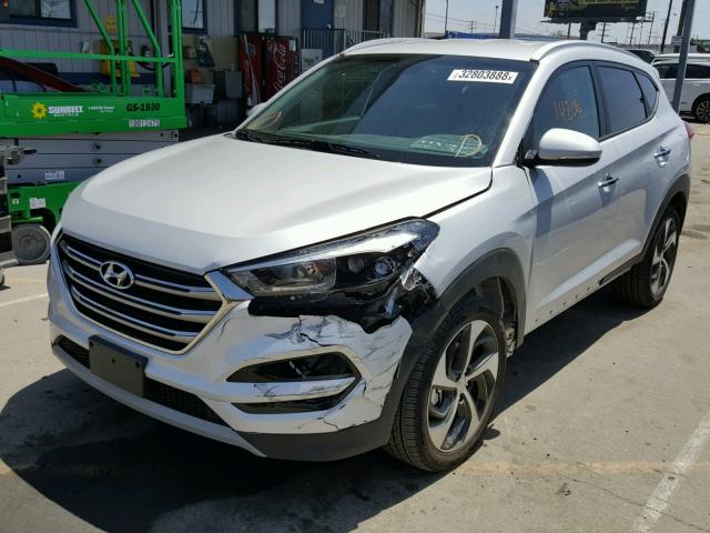 KM8J3CA21HU309148 - 2017 HYUNDAI TUCSON LIM SILVER photo 2