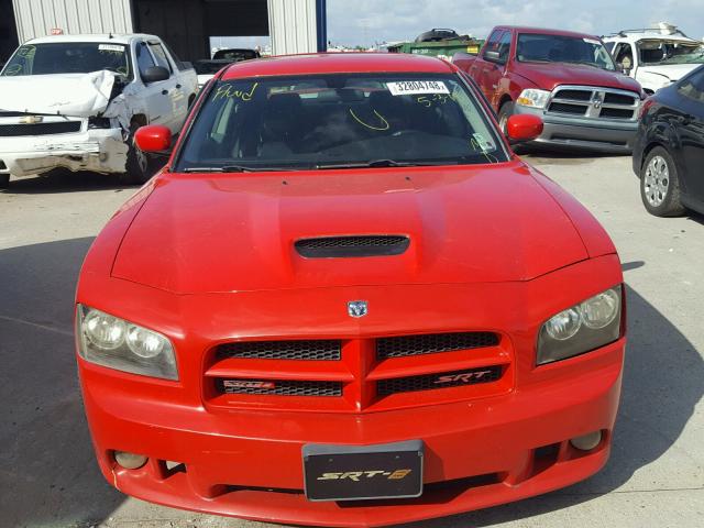 2B3KA73W17H685440 - 2007 DODGE CHARGER SR RED photo 9