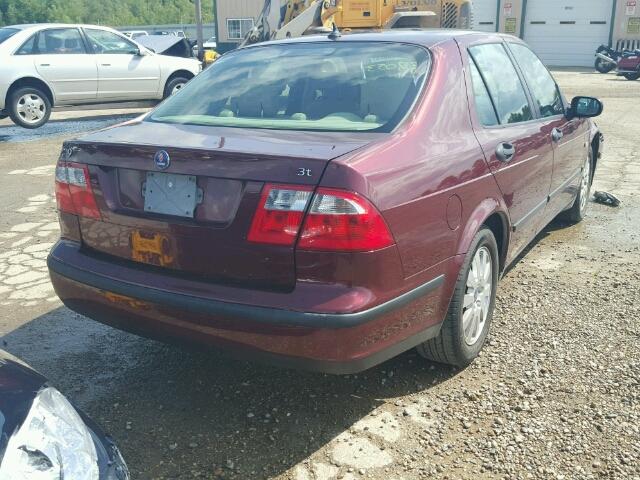 YS3EB49E333005582 - 2003 SAAB 9-5 LINEAR RED photo 4