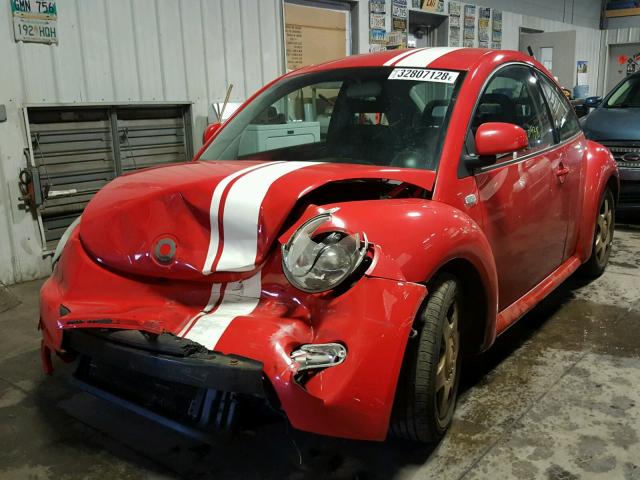 3VWCA21C4XM406494 - 1999 VOLKSWAGEN NEW BEETLE 红色 照片 2