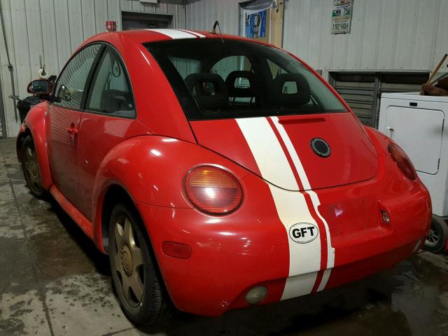 3VWCA21C4XM406494 - 1999 VOLKSWAGEN NEW BEETLE 红色 照片 3