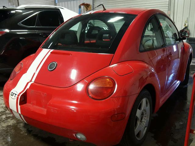 3VWCA21C4XM406494 - 1999 VOLKSWAGEN NEW BEETLE 红色 照片 4