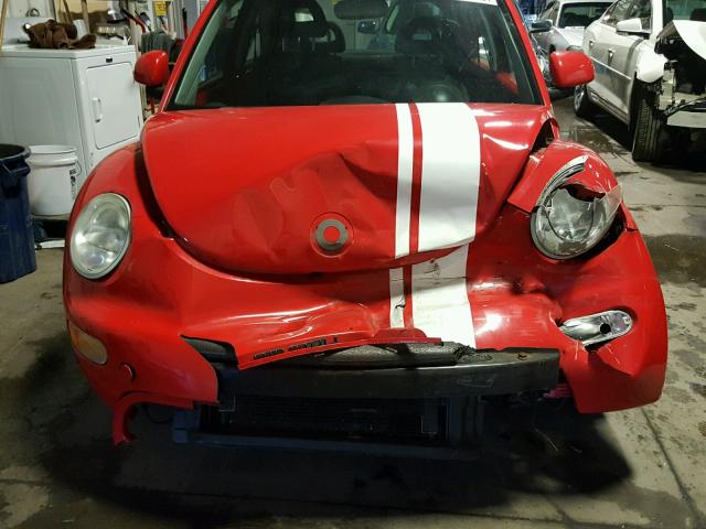 3VWCA21C4XM406494 - 1999 VOLKSWAGEN NEW BEETLE 红色 照片 9