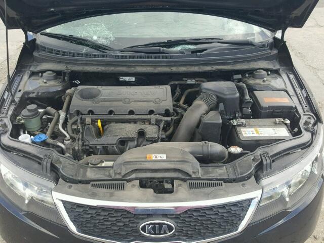 KNAFU5A20D5669001 - 2013 KIA FORTE BLACK photo 7