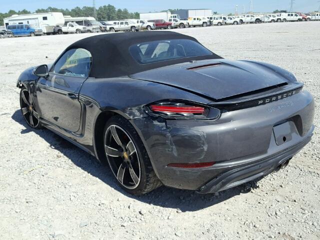 WP0CB2A84HS241020 - 2017 PORSCHE BOXSTER S GRAY photo 3