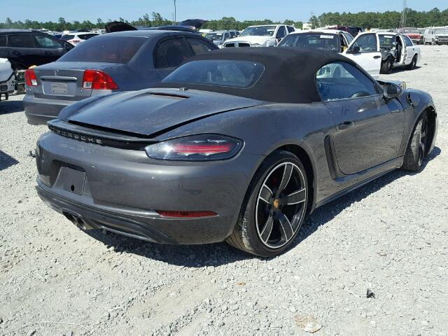 WP0CB2A84HS241020 - 2017 PORSCHE BOXSTER S GRAY photo 4