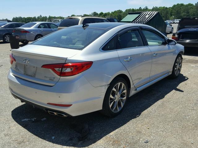 5NPE34AB5FH175652 - 2015 HYUNDAI SONATA SPO SILVER photo 4