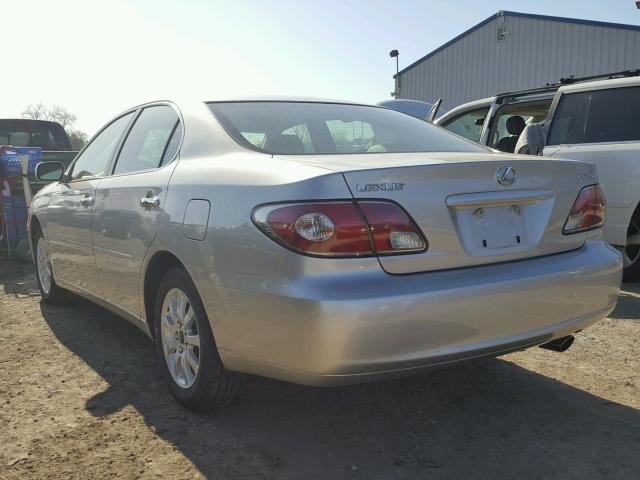 JTHBA30G345034106 - 2004 LEXUS ES 330 SILVER photo 3