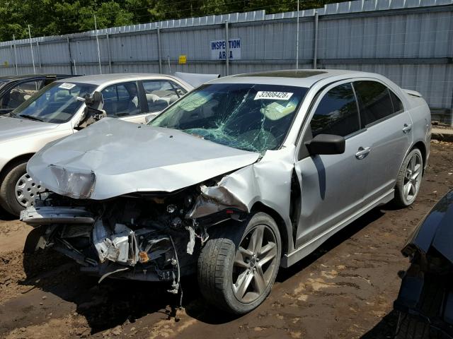 3FAHP0KC7AR387207 - 2010 FORD FUSION SPO SILVER photo 2