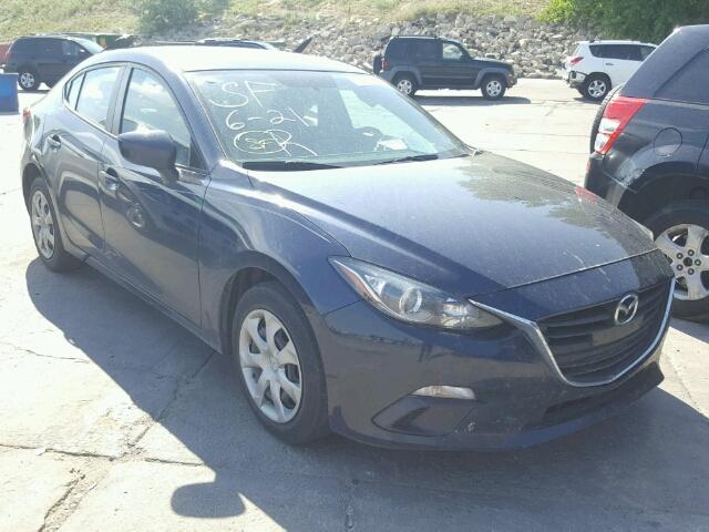 3MZBM1U7XFM133779 - 2015 MAZDA 3 SPORT BLUE photo 1