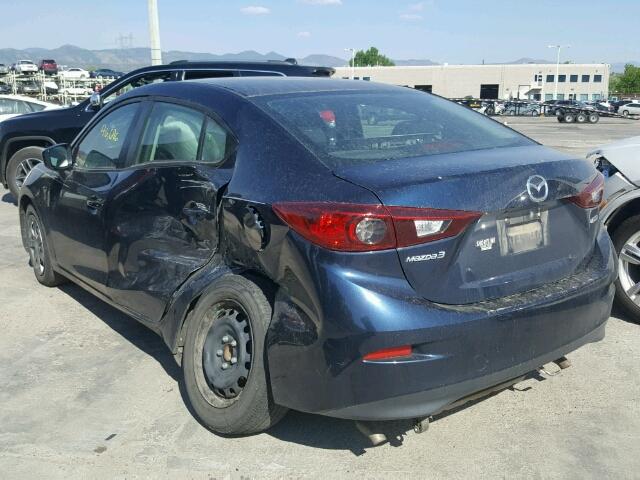 3MZBM1U7XFM133779 - 2015 MAZDA 3 SPORT BLUE photo 3