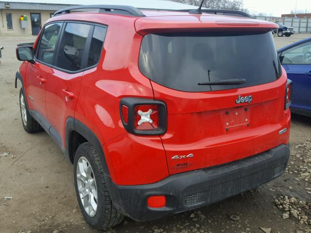 ZACCJBBT0FPB66592 - 2015 JEEP RENEGADE L RED photo 3