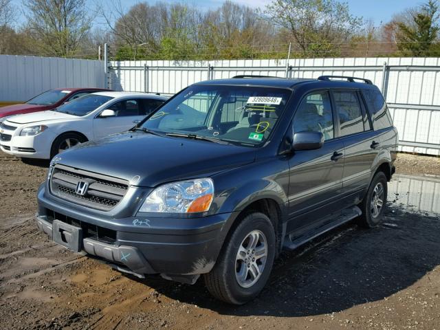 5FNYF18494B008135 - 2004 HONDA PILOT EX GRAY photo 2