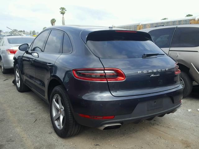 WP1AA2A52HLB81523 - 2017 PORSCHE MACAN BLUE photo 3