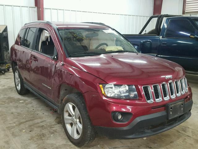 1C4NJDBB6ED534242 - 2014 JEEP COMPASS SP MAROON photo 1