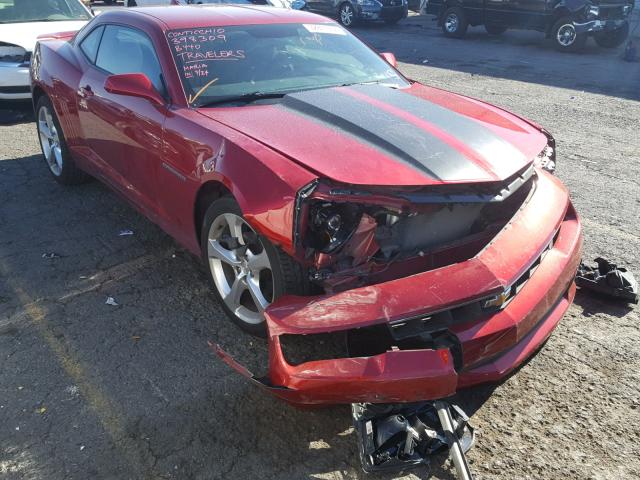 2G1FD1E33F9210803 - 2015 CHEVROLET CAMARO LT RED photo 1