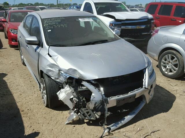 3N1AB7APXEY243995 - 2014 NISSAN SENTRA S/S SILVER photo 1