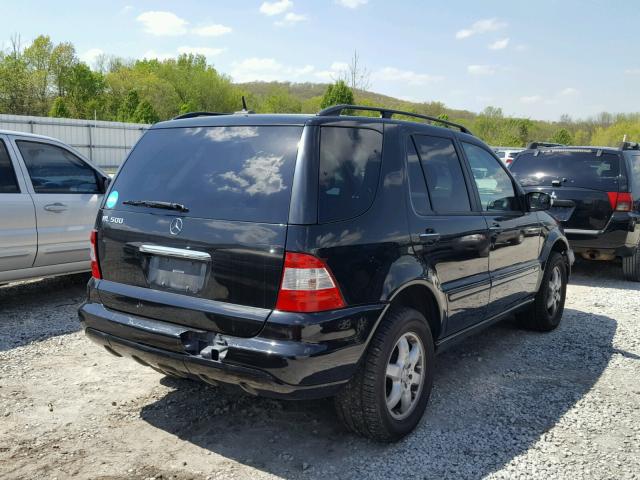 4JGAB75E34A515968 - 2004 MERCEDES-BENZ ML 500 BLACK photo 4