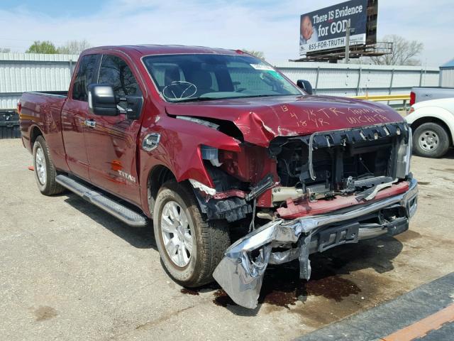 1N6AA1C5XHN553846 - 2017 NISSAN TITAN SV RED photo 1