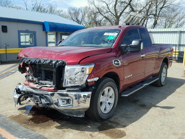 1N6AA1C5XHN553846 - 2017 NISSAN TITAN SV RED photo 2