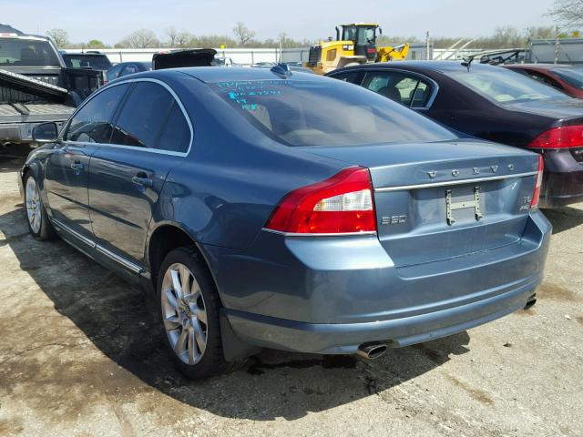 YV1902AH8C1158666 - 2012 VOLVO S80 T6 BLUE photo 3