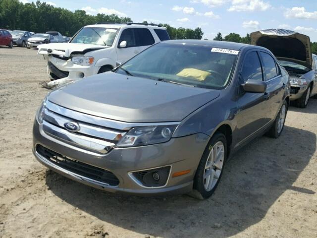 3FAHP0JG2BR155037 - 2011 FORD FUSION SEL GRAY photo 2