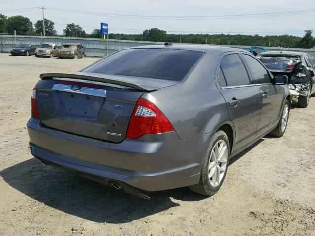 3FAHP0JG2BR155037 - 2011 FORD FUSION SEL GRAY photo 4