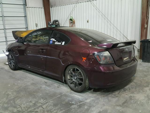 JTKDE177250044531 - 2005 TOYOTA SCION TC 栗色 照片 3