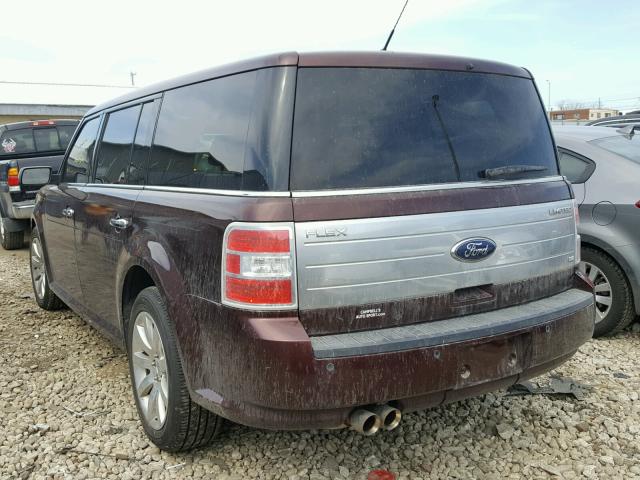 2FMEK63C69BA73549 - 2009 FORD FLEX LIMIT BURGUNDY photo 3