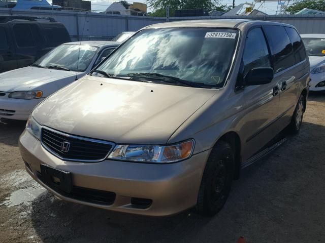 2HKRL18561H503802 - 2001 HONDA ODYSSEY LX BEIGE photo 2