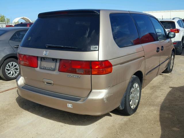 2HKRL18561H503802 - 2001 HONDA ODYSSEY LX BEIGE photo 4