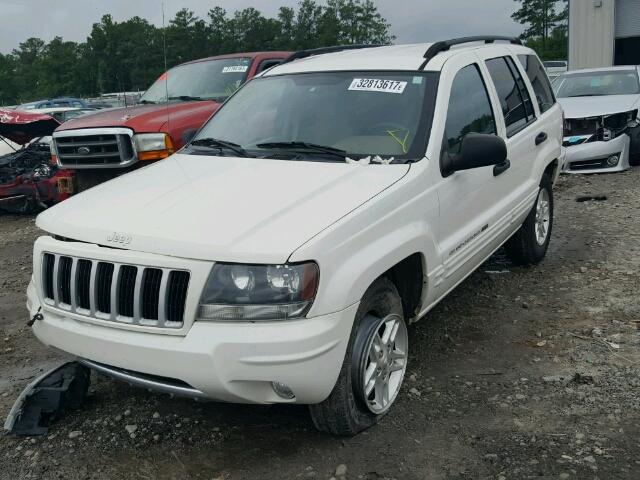 1J4GX48S74C260997 - 2004 JEEP GRAND CHER WHITE photo 2