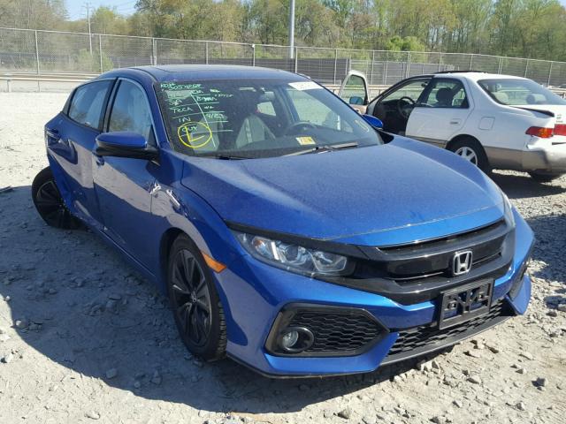 SHHFK7H7XHU201270 - 2017 HONDA CIVIC EXL BLUE photo 1