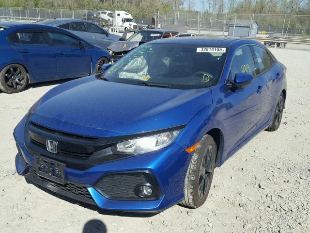SHHFK7H7XHU201270 - 2017 HONDA CIVIC EXL BLUE photo 2