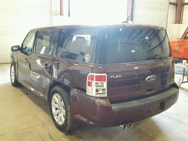 2FMDK51C69BA06586 - 2009 FORD FLEX SE BURGUNDY photo 3