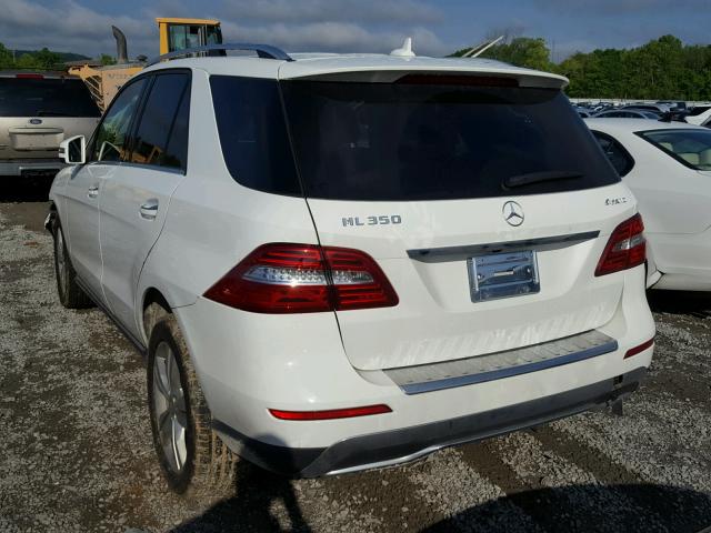 4JGDA5HB9FA527809 - 2015 MERCEDES-BENZ ML 350 4MA WHITE photo 3