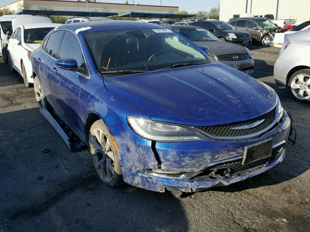 1C3CCCEG2FN740077 - 2015 CHRYSLER 200 C BLUE photo 1