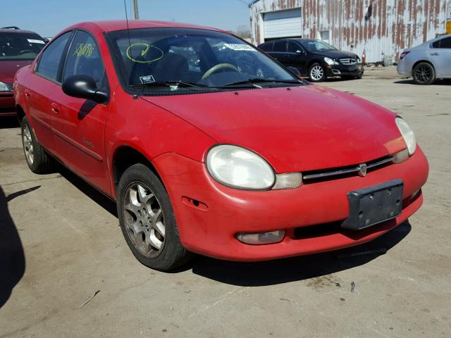 1P3ES46C2YD631460 - 2000 PLYMOUTH NEON BASE 红色 照片 1