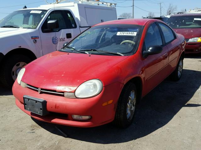 1P3ES46C2YD631460 - 2000 PLYMOUTH NEON BASE 红色 照片 2