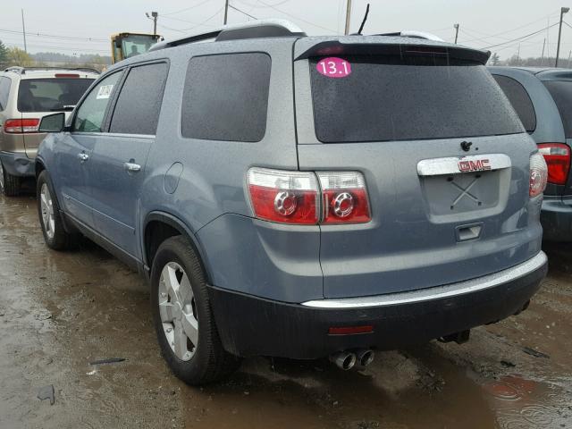 1GKEV33768J244733 - 2008 GMC ACADIA SLT GRAY photo 3