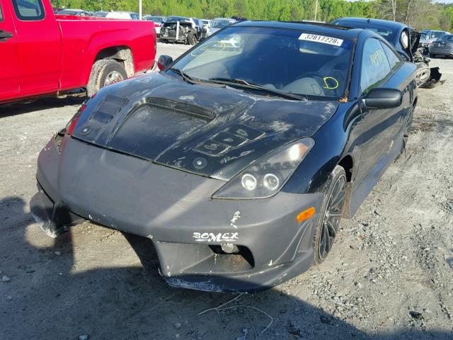 JTDDY32T6Y0029775 - 2000 TOYOTA CELICA BLACK photo 2